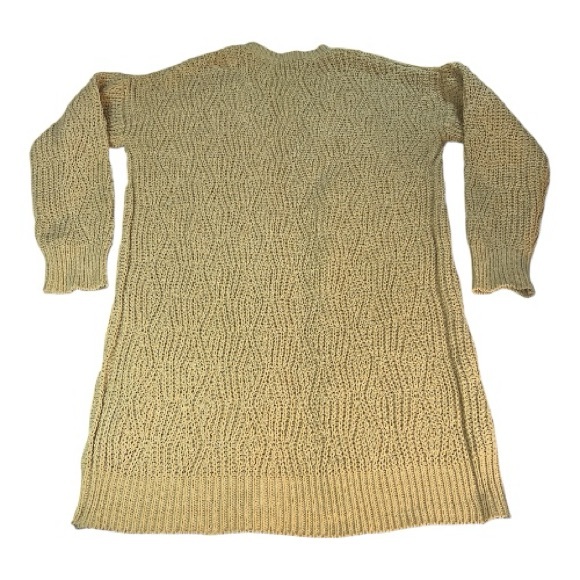 Elegant Tan Open-Front Cardigan - Picture 5 of 9